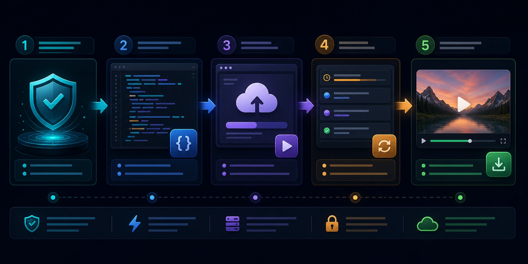 Workflow for generating a video from JSON with the Zvid API