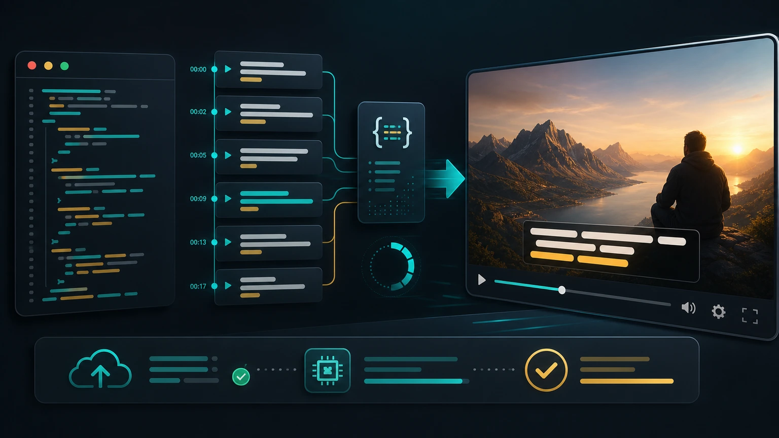 Hero image for adding subtitles to video with JSON in the Zvid API