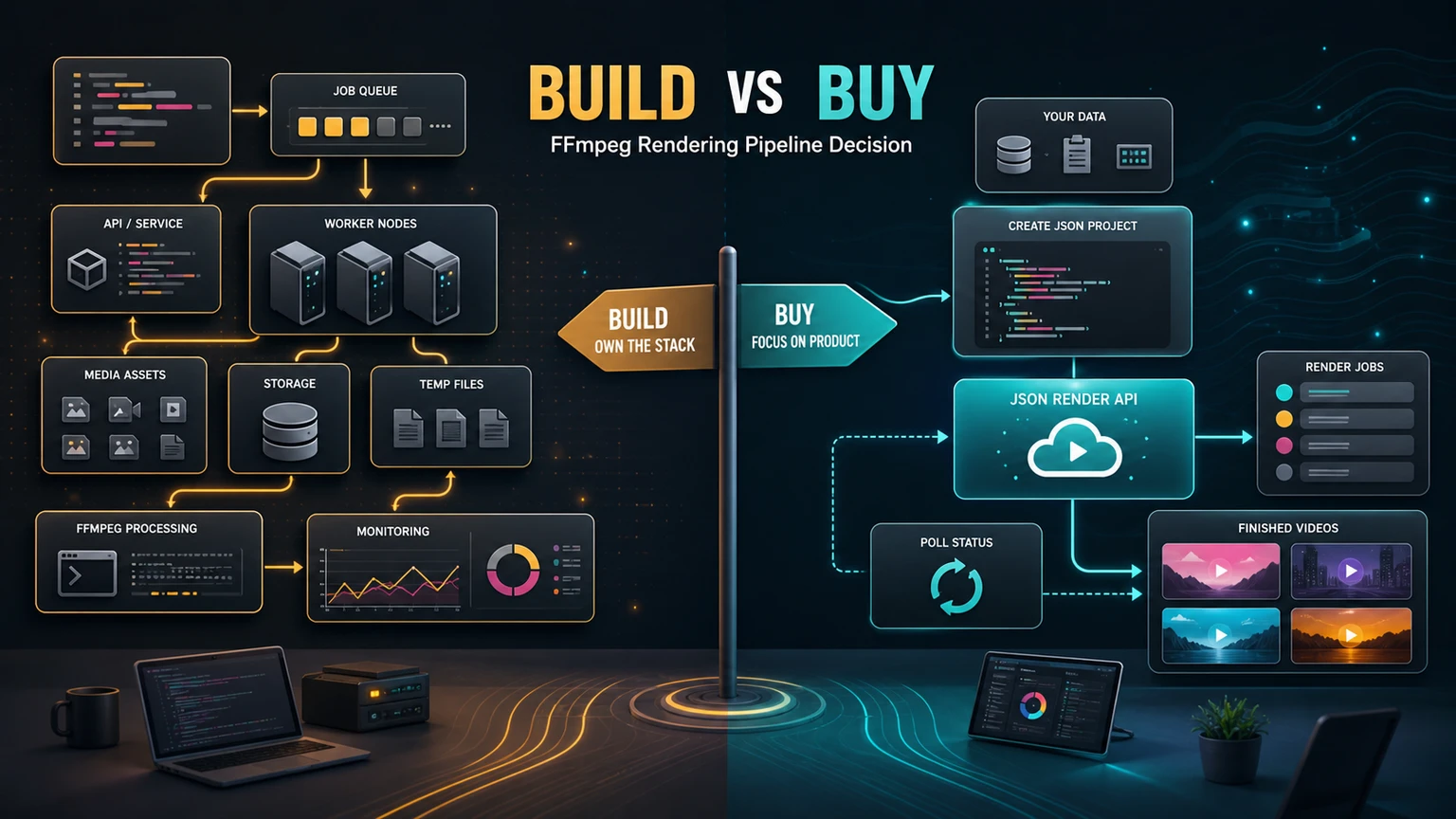 FFmpeg Rendering Pipeline: Queue, Encoder, Build vs Buy