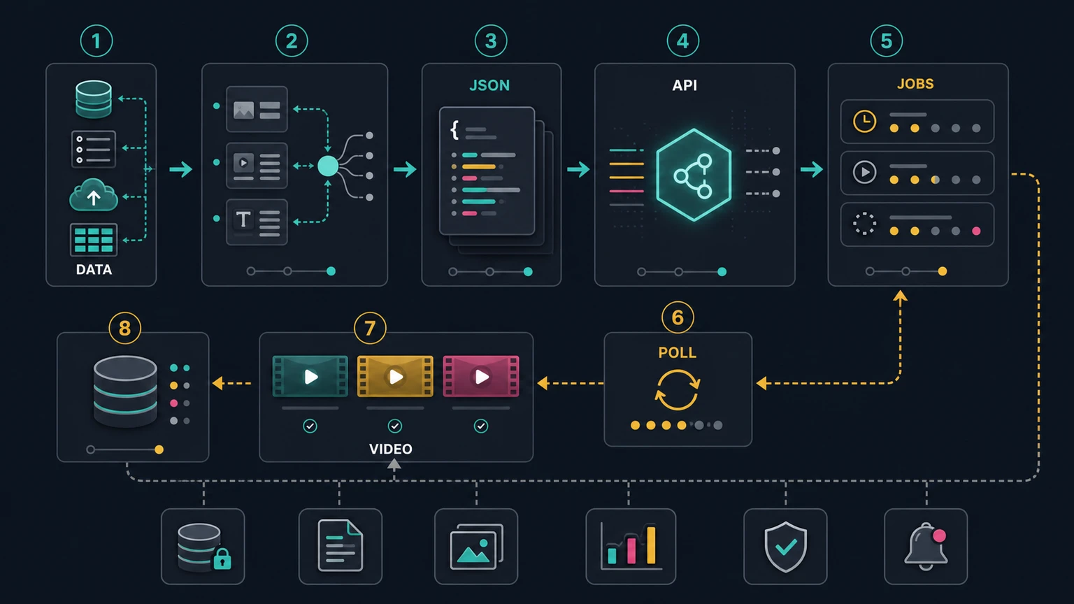 Managed Zvid workflow for video rendering automation