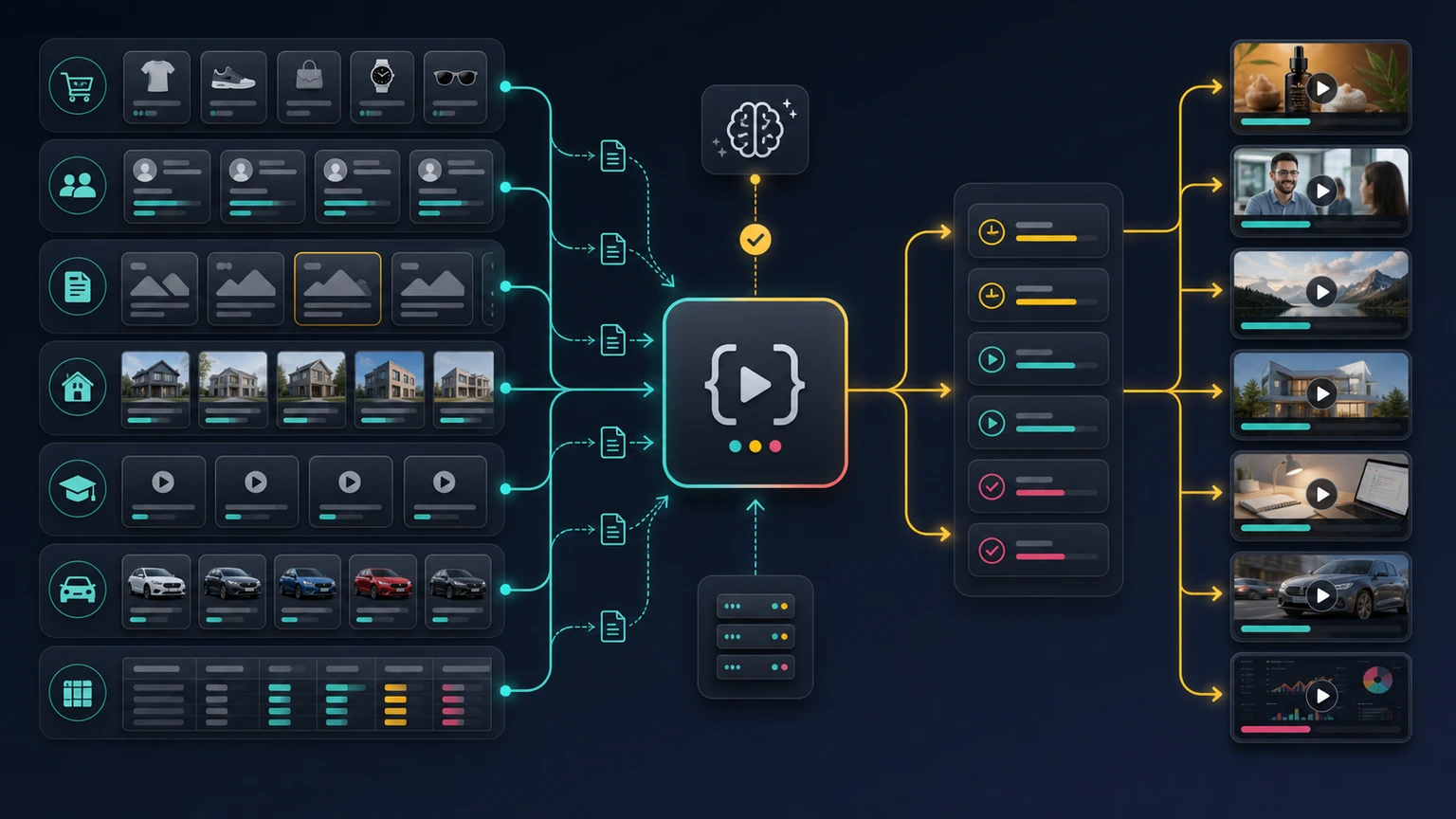 Zvid use cases for managed video rendering from structured data