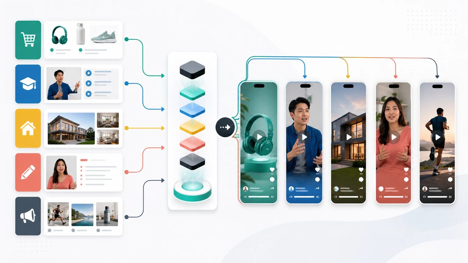 Use cases for automated TikTok Reels and Shorts generation with JSON