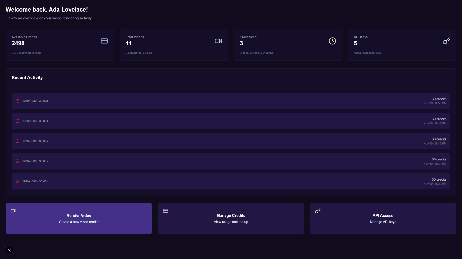 Code integration example