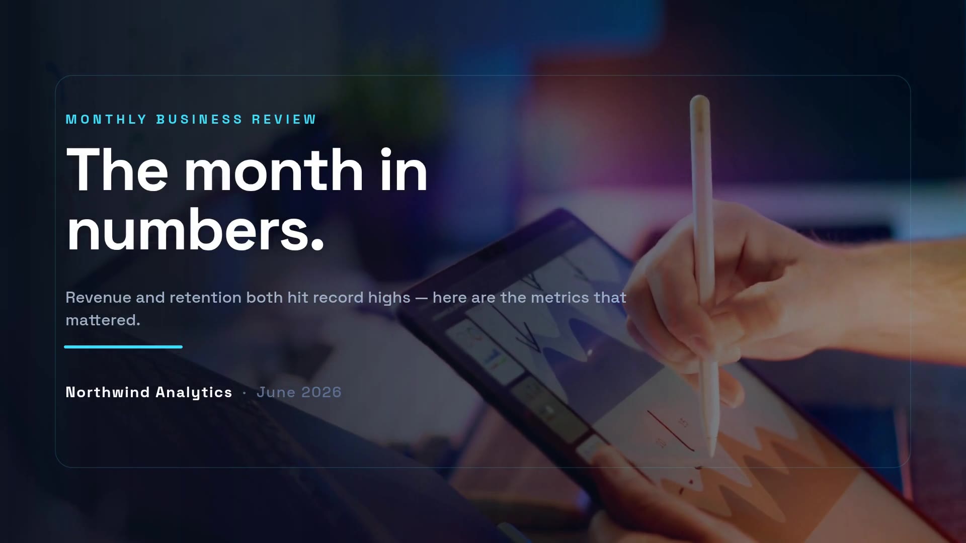 Monthly Report Video