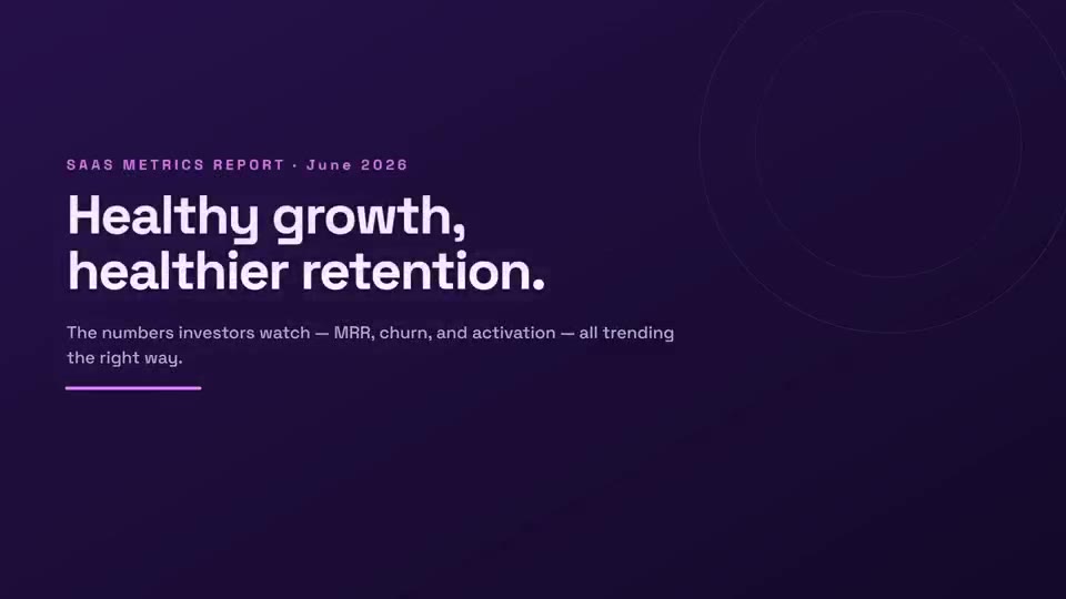 SaaS Metrics Report