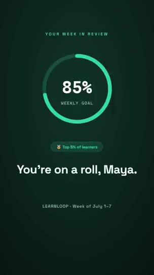 Student Progress Recap
