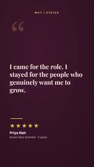 Employee Testimonial