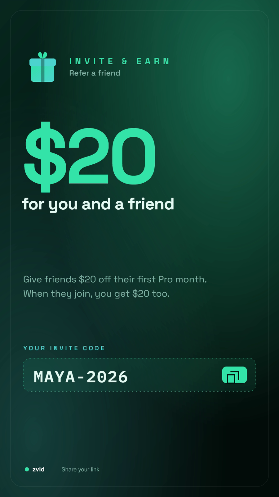 Referral Card