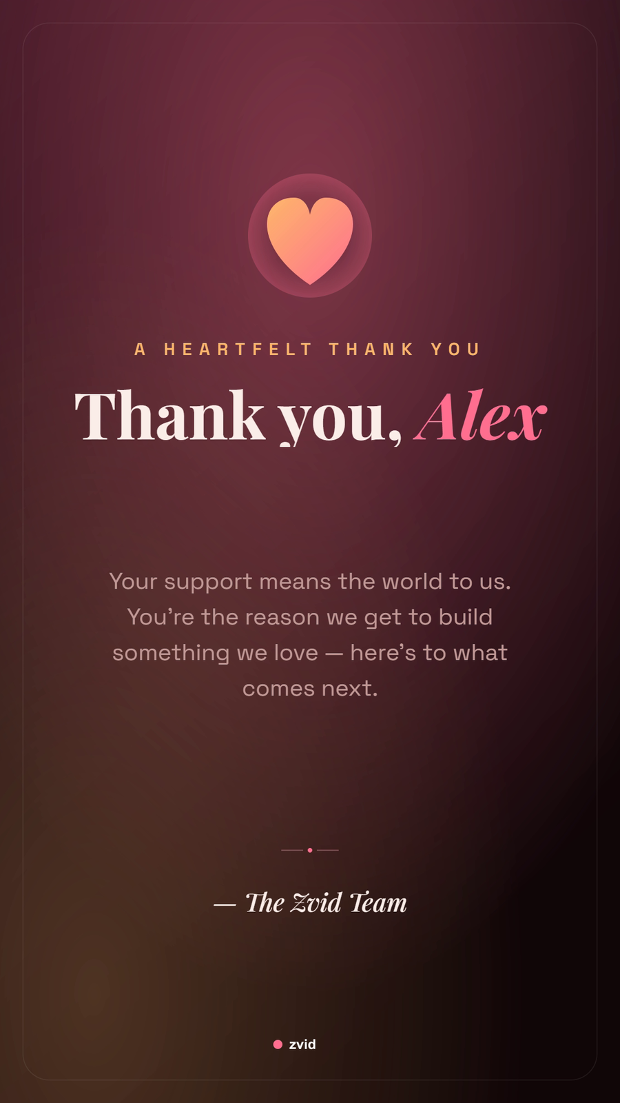 Thank You Card