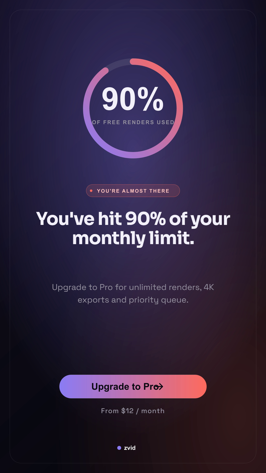 Upgrade Prompt