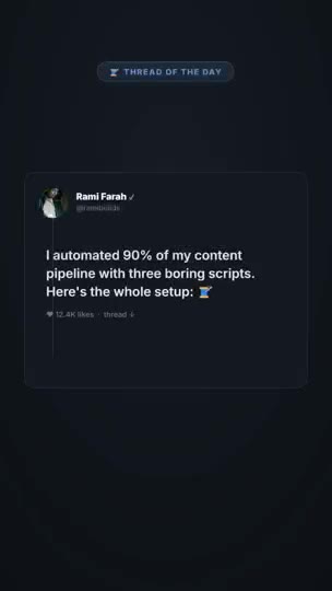 Thread to Video